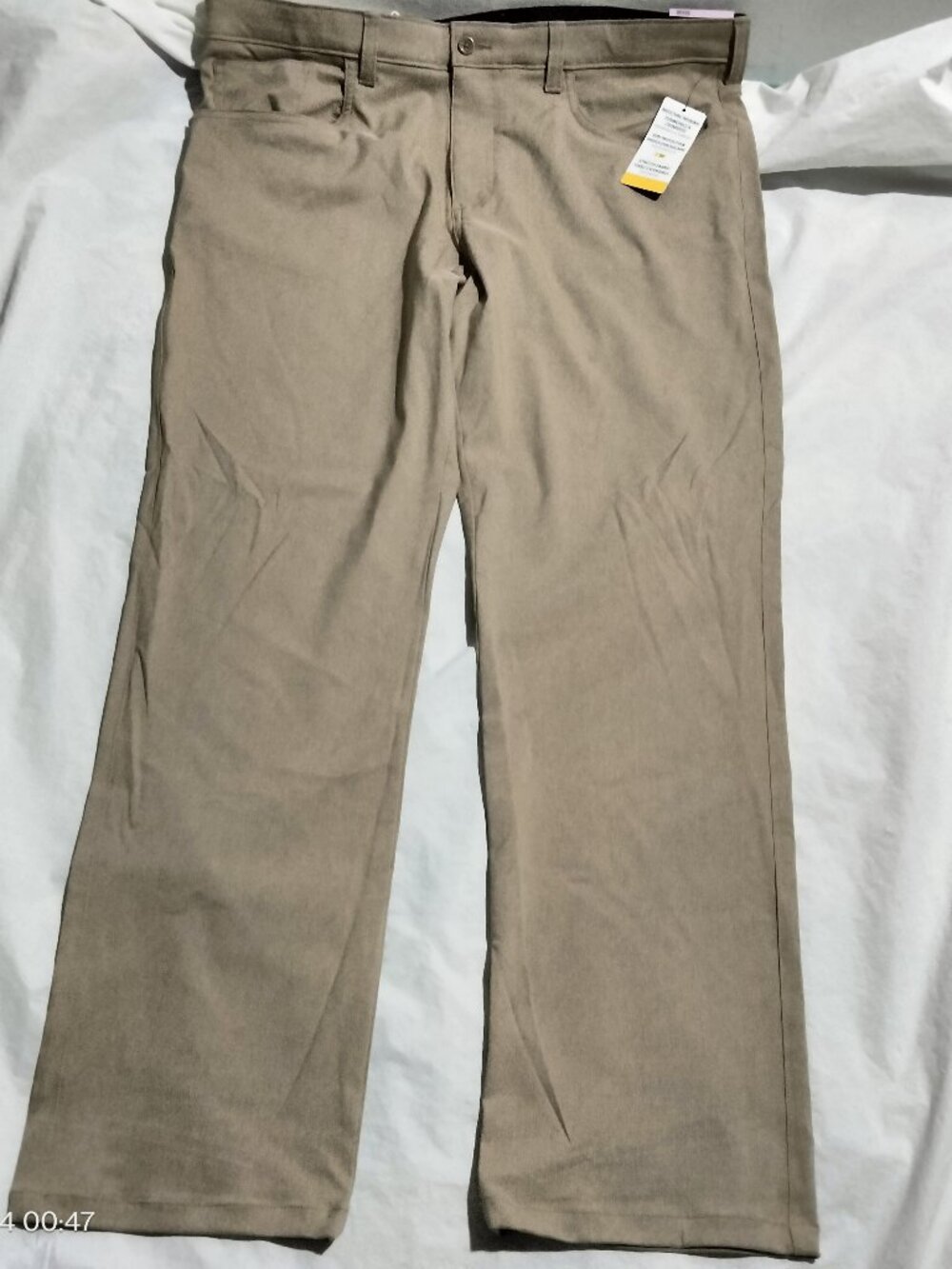 Jack Nicklaus Golf Pants Mens 38x30 Chinchilla Beige Stretch Moisture Wicking NW